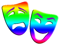 Tragedy-comedy masks image