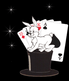 Russell King rabbit image with twinkling stars